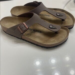 Birkenstock Taupe Sandals with Buckle